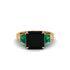 Three Stone Black Diamond Engagement Ring - Bethany No. 22 image 2