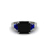 Three Stone Black Diamond Engagement Ring - Bethany No. 69 image 3