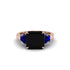 Three Stone Black Diamond Engagement Ring - Bethany No. 68 image 3