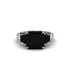 Three Stone Black Diamond Engagement Ring - Bethany No. 39 image 3