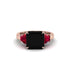 Three Stone Black Diamond Engagement Ring - Bethany No. 53 image 3