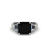 Three Stone Black Diamond Engagement Ring - Bethany No. 9 image 3