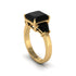 Three Stone Black Diamond Engagement Ring - Bethany No. 37 image 1