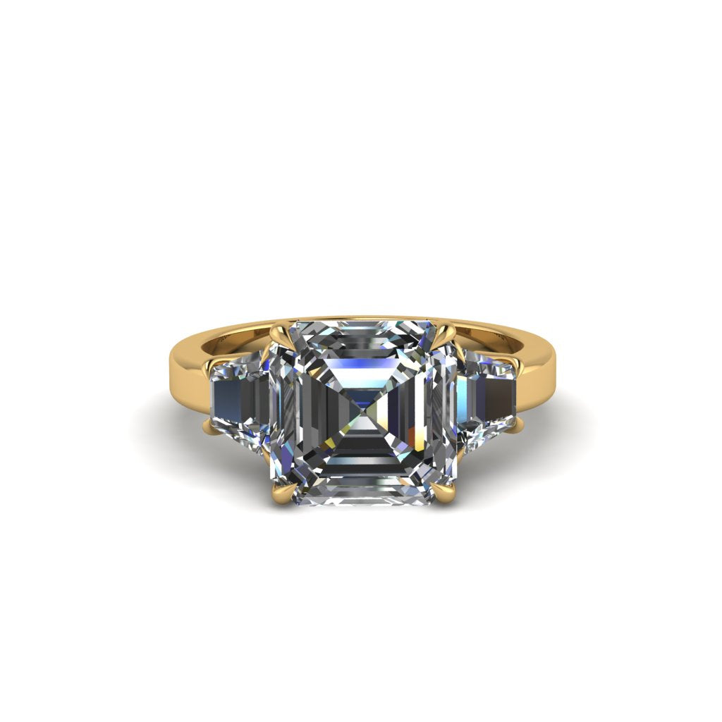 Three Stone Diamond Engagement Ring - Bethany No. 1