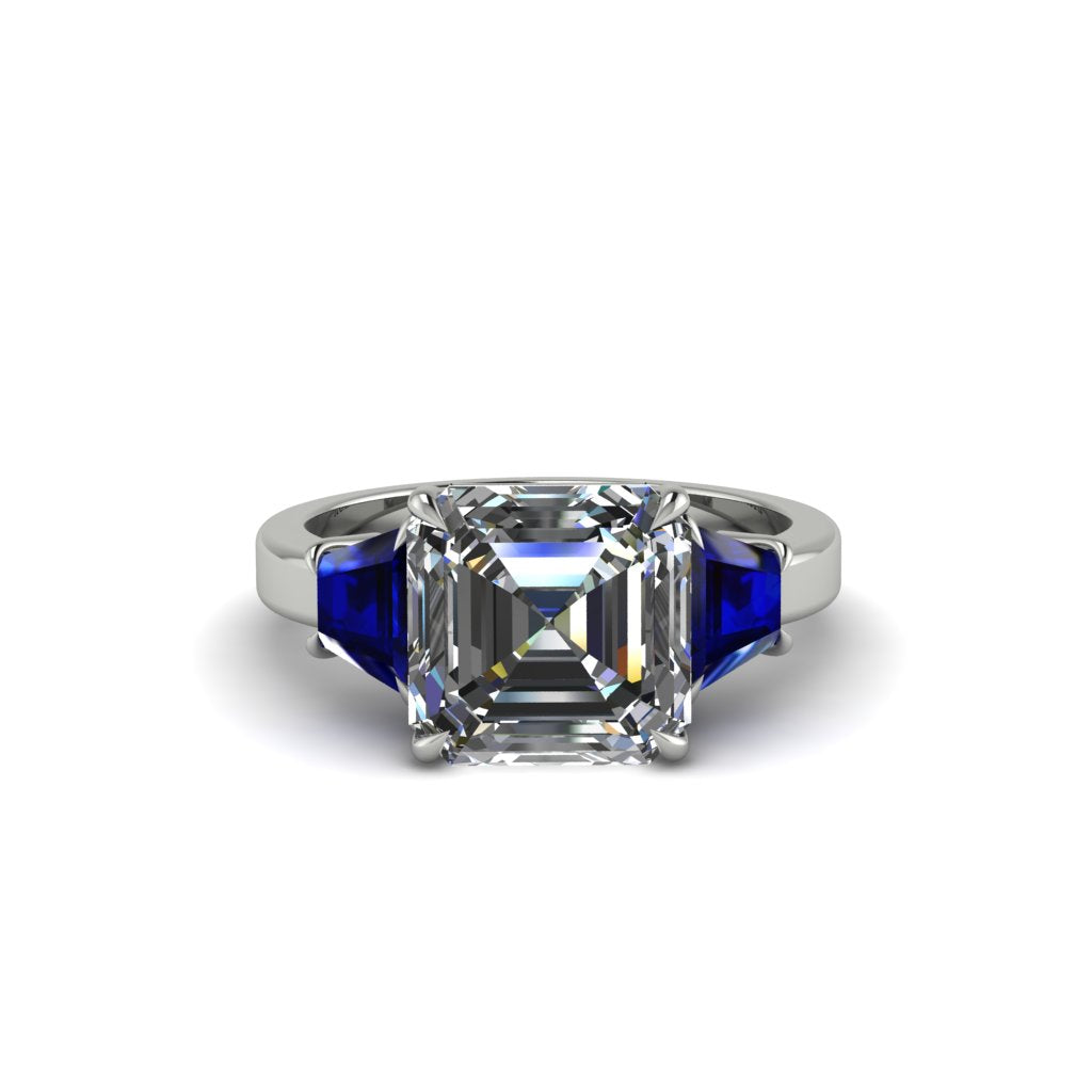 Three Stone Diamond Engagement Ring - Bethany No. 63