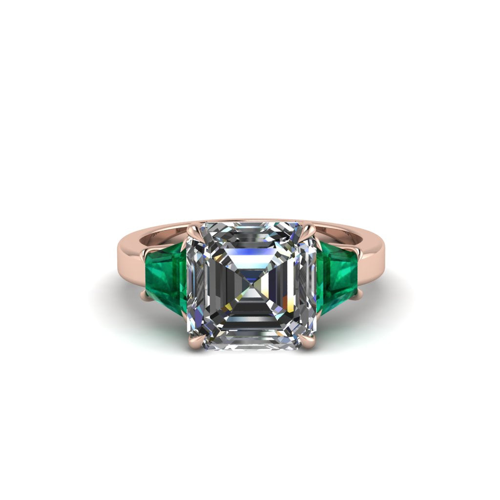 Three Stone Diamond Engagement Ring - Bethany No. 17