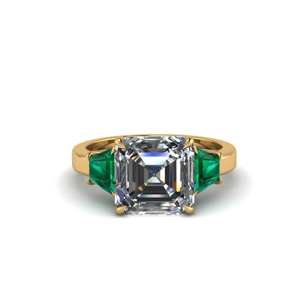 Three Stone Diamond Engagement Ring - Bethany No. 16