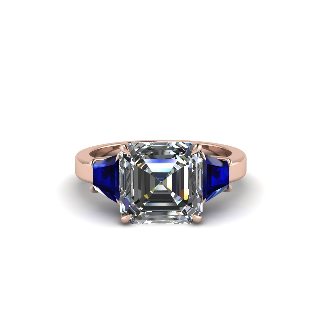 Three Stone Diamond Engagement Ring - Bethany No. 62