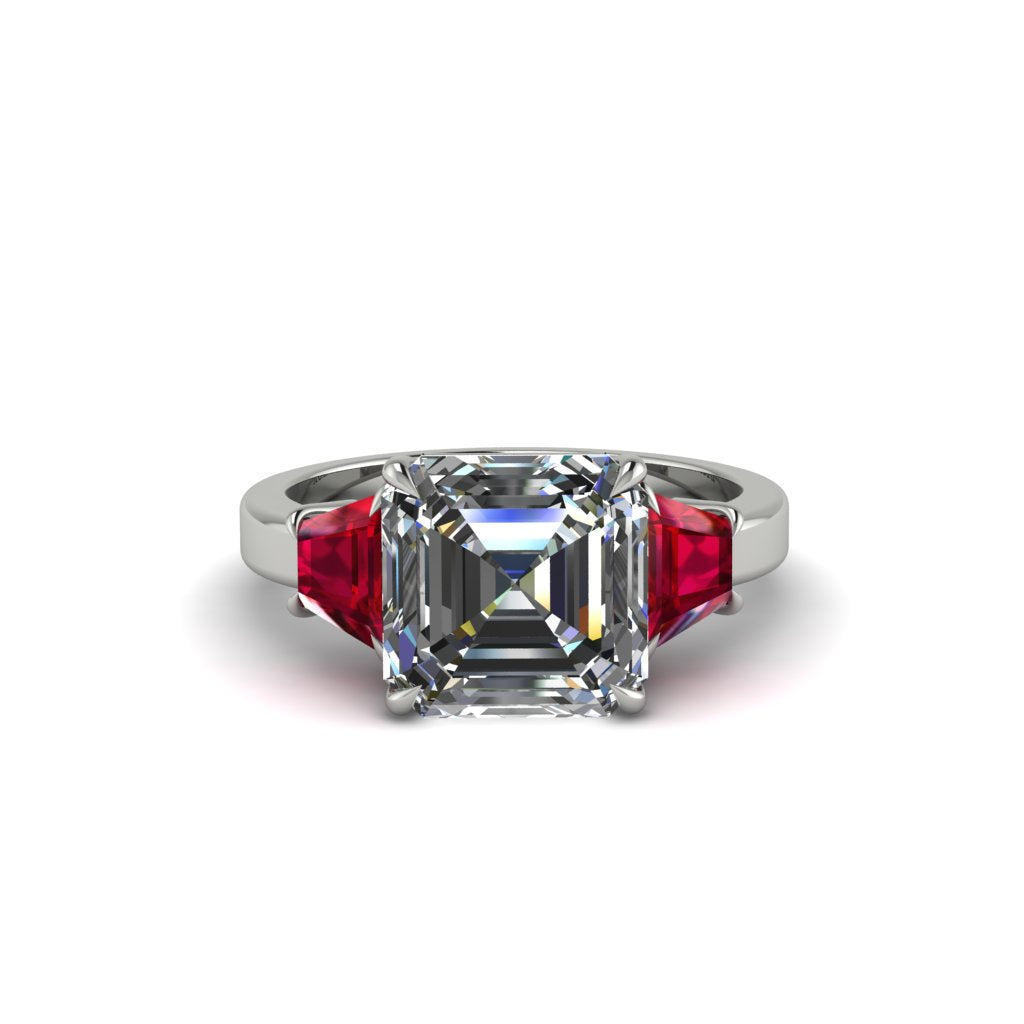 Three Stone Diamond Engagement Ring - Bethany No. 48