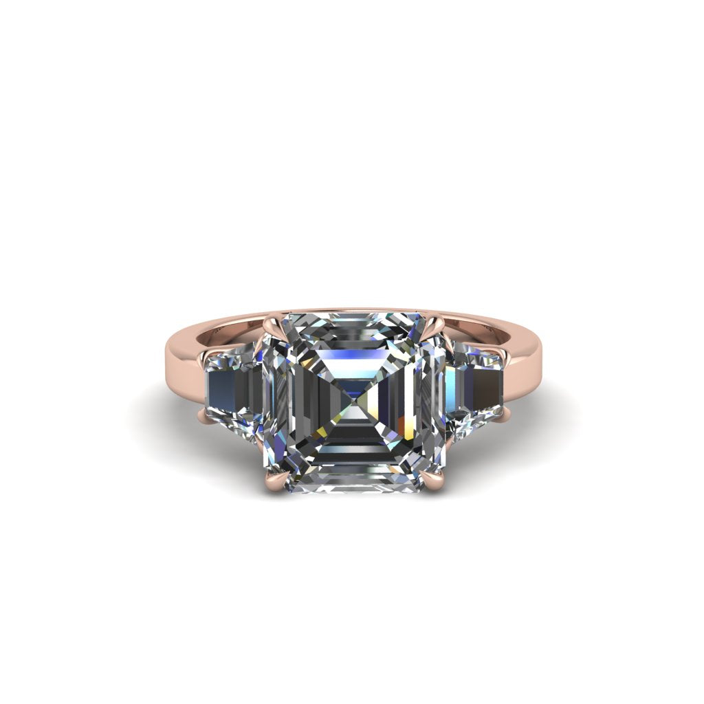 Three Stone Diamond Engagement Ring - Bethany No. 2