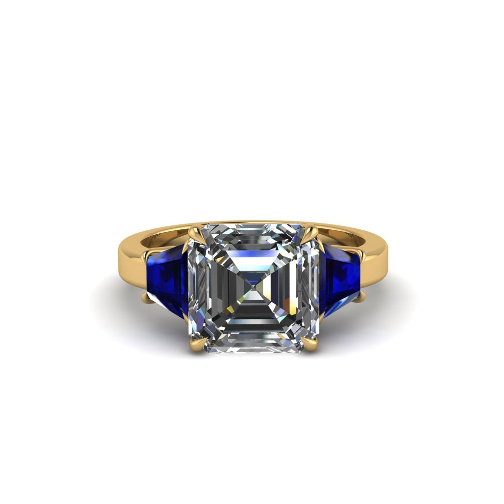 Three Stone Diamond Engagement Ring - Bethany No. 61