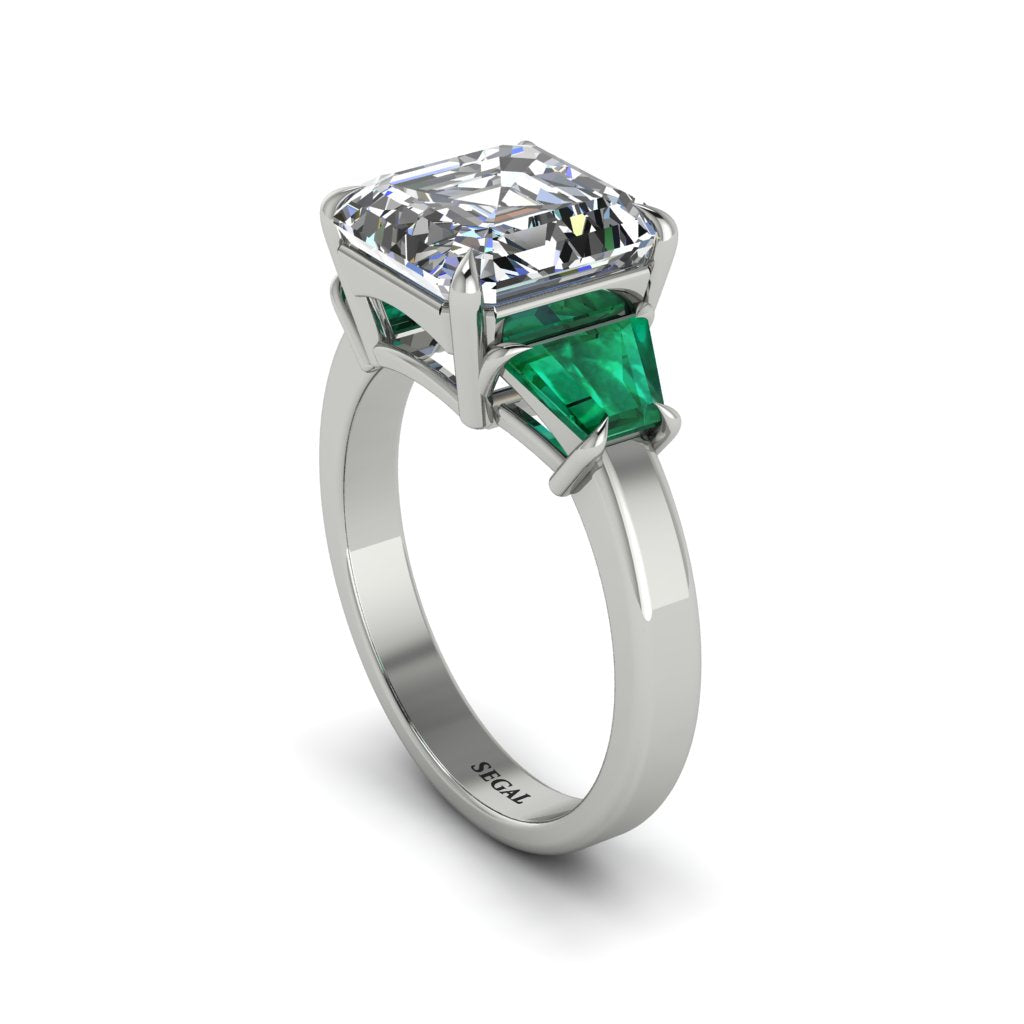 Three Stone Diamond Engagement Ring - Bethany No. 18