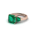 Three Stone Emerald Engagement Ring - Bethany No. 20 image 2