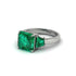 Three Stone Emerald Engagement Ring - Bethany No. 21 image 2