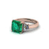 Three Stone Emerald Engagement Ring - Bethany No. 5 image 2