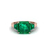 Three Stone Emerald Engagement Ring - Bethany No. 20 image 3
