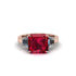 Three Stone Ruby Engagement Ring - Bethany No. 11