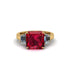 Three Stone Ruby Engagement Ring - Bethany No. 10