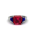 Three Stone Ruby Engagement Ring - Bethany No. 72