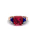 Three Stone Ruby Engagement Ring - Bethany No. 71