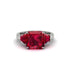 Three Stone Ruby Engagement Ring - Bethany No. 57