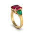 Three Stone Ruby Engagement Ring - Bethany No. 25 image 1