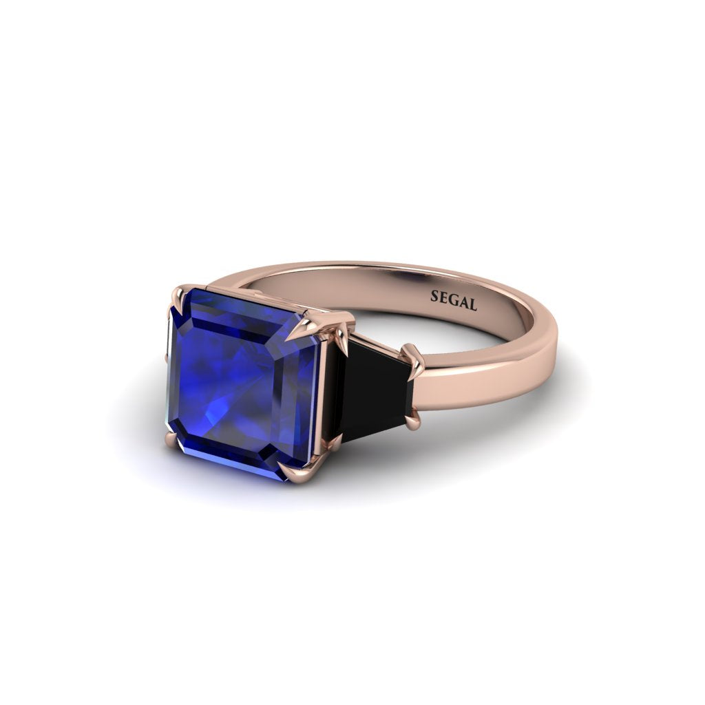 Three Stone Sapphire Engagement Ring - Bethany No. 44