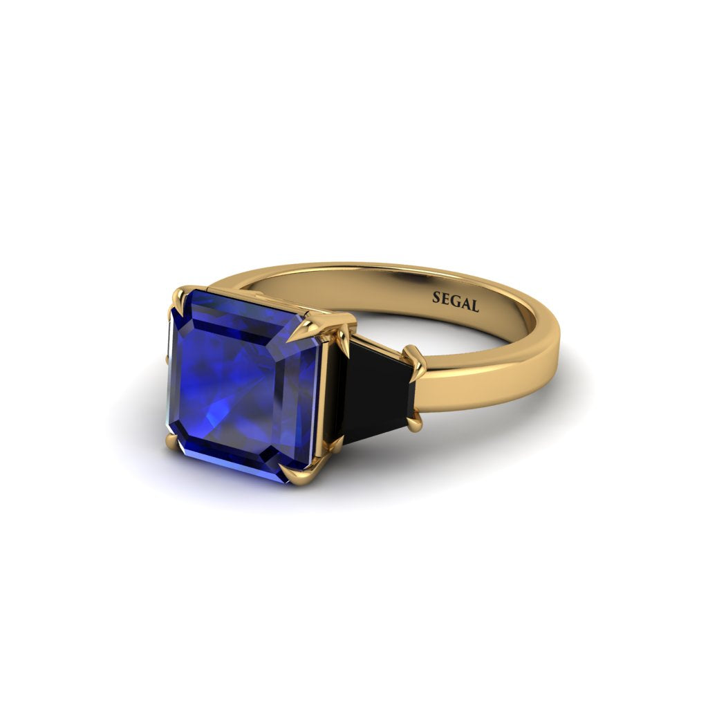Three Stone Sapphire Engagement Ring - Bethany No. 43