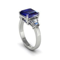 Three Stone Sapphire Engagement Ring - Bethany No. 15 image 1