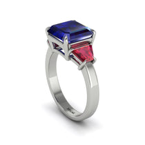 Three Stone Sapphire Engagement Ring - Bethany No. 60 image 1