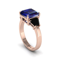 Three Stone Sapphire Engagement Ring - Bethany No. 44 image 1
