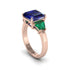 Three Stone Sapphire Engagement Ring - Bethany No. 29