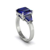 Three Stone Sapphire Engagement Ring - Bethany No. 75 image 1