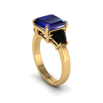 Three Stone Sapphire Engagement Ring - Bethany No. 43 image 1