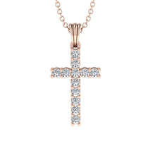 Timeless Classic Diamond Gold Cross Necklace - Ezekiel No. 2 image 1
