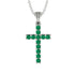 Timeless Classic Emerald Gold Cross Necklace - Ezekiel No. 6