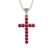 Timeless Classic Ruby Gold Cross Necklace - Ezekiel No. 12 image 1