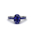 Oval-Cut Halo Sapphire Timeless Elegance Engagement Ring - Kelsey No. 75
