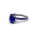 Oval-Cut Halo Sapphire Timeless Elegance Engagement Ring - Kelsey No. 75 image 3