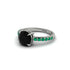 Traditional Black Diamond Engagement Ring - Elaine No. 24 image 2
