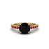 Traditional Black Diamond Engagement Ring - Elaine No. 52 image 3
