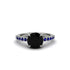 Traditional Black Diamond Engagement Ring - Elaine No. 69