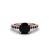 Traditional Black Diamond Engagement Ring - Elaine No. 68 image 3