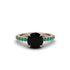 Traditional Black Diamond Engagement Ring - Elaine No. 23