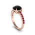 Traditional Black Diamond Engagement Ring - Elaine No. 53