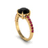 Traditional Black Diamond Engagement Ring - Elaine No. 52
