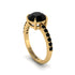 Traditional Black Diamond Engagement Ring - Elaine No. 37