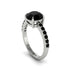Traditional Black Diamond Engagement Ring - Elaine No. 39 image 1