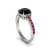Traditional Black Diamond Engagement Ring - Elaine No. 54