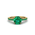 Traditional Emerald Engagement Ring - Elaine No. 19